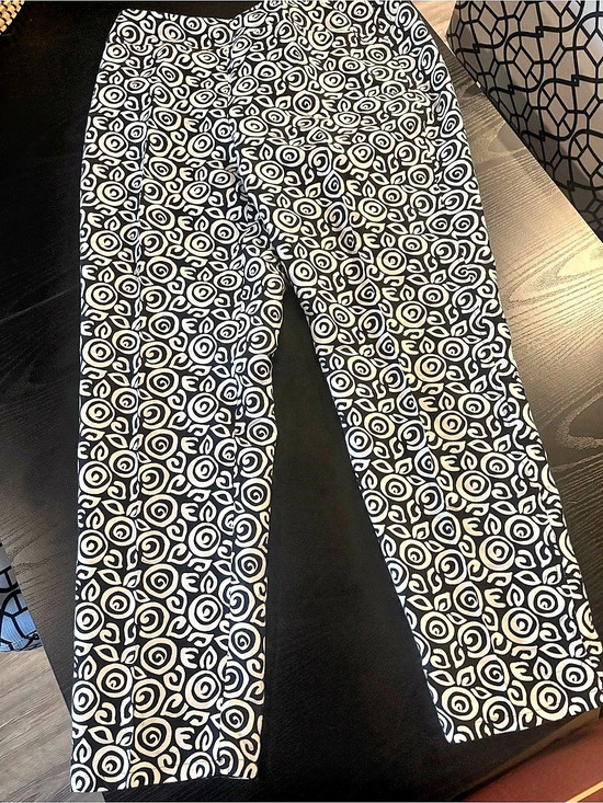 Sigrid Olsen Handbags - Sigrid Olsen Abstract Pattern Pant in Black & White